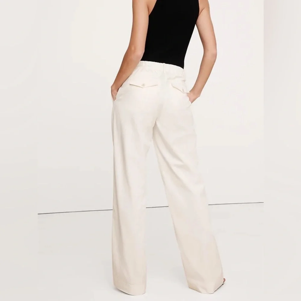 BANANA REPUBLIC THE EVERYDAY WIDE-LEG PANT IN TENCEL COTTON PANTS SZ XL NWT - Picture 2 of 8